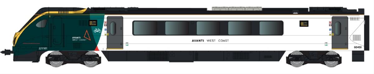 Dapol Class 221 101 5 Car DMU Avanti West Coast DA2D-023-004