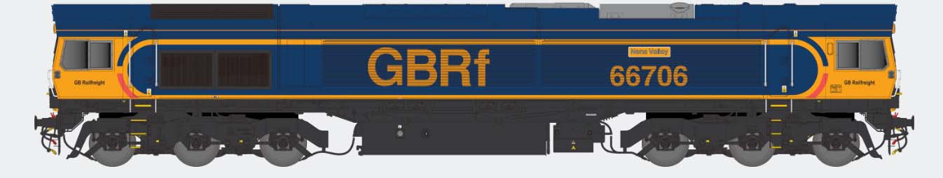Dapol Class 66 706 'Nene Valley' GBRf (DCC-Sound) DA2D-066-005S