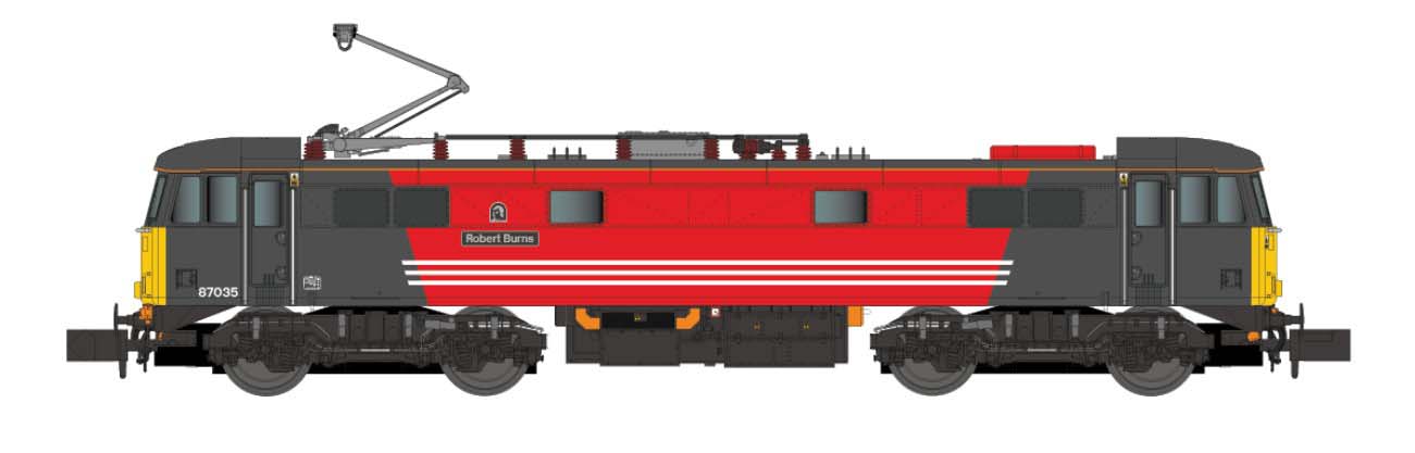 Dapol Class 87 035 'Robert Burns' Virgin Trains (DCC-Fitted) DA2D-087-003D
