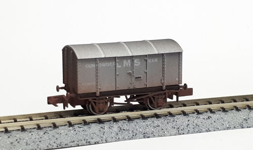 Dapol Gunpowder Van LMS 299041 Weathered DA2F-013-076