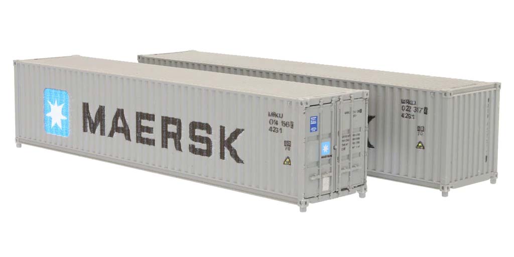 Dapol 40ft Container Set (2) Maersk MRKU DA2F-028-112