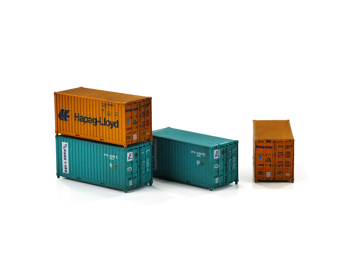 Dapol 20ft Container Set (2) Hapag-Lloyd/Dong Fang Weathered DA2F-028-207