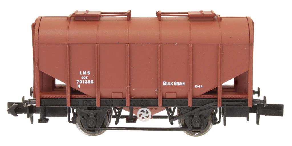 Dapol Bulk Grain Hopper LMS Bauxite 701366 DA2F-036-049