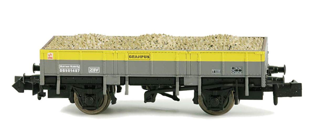 Dapol Grampus Wagon BR Dutch Yellow/Grey DB991673 DA2F-060-019