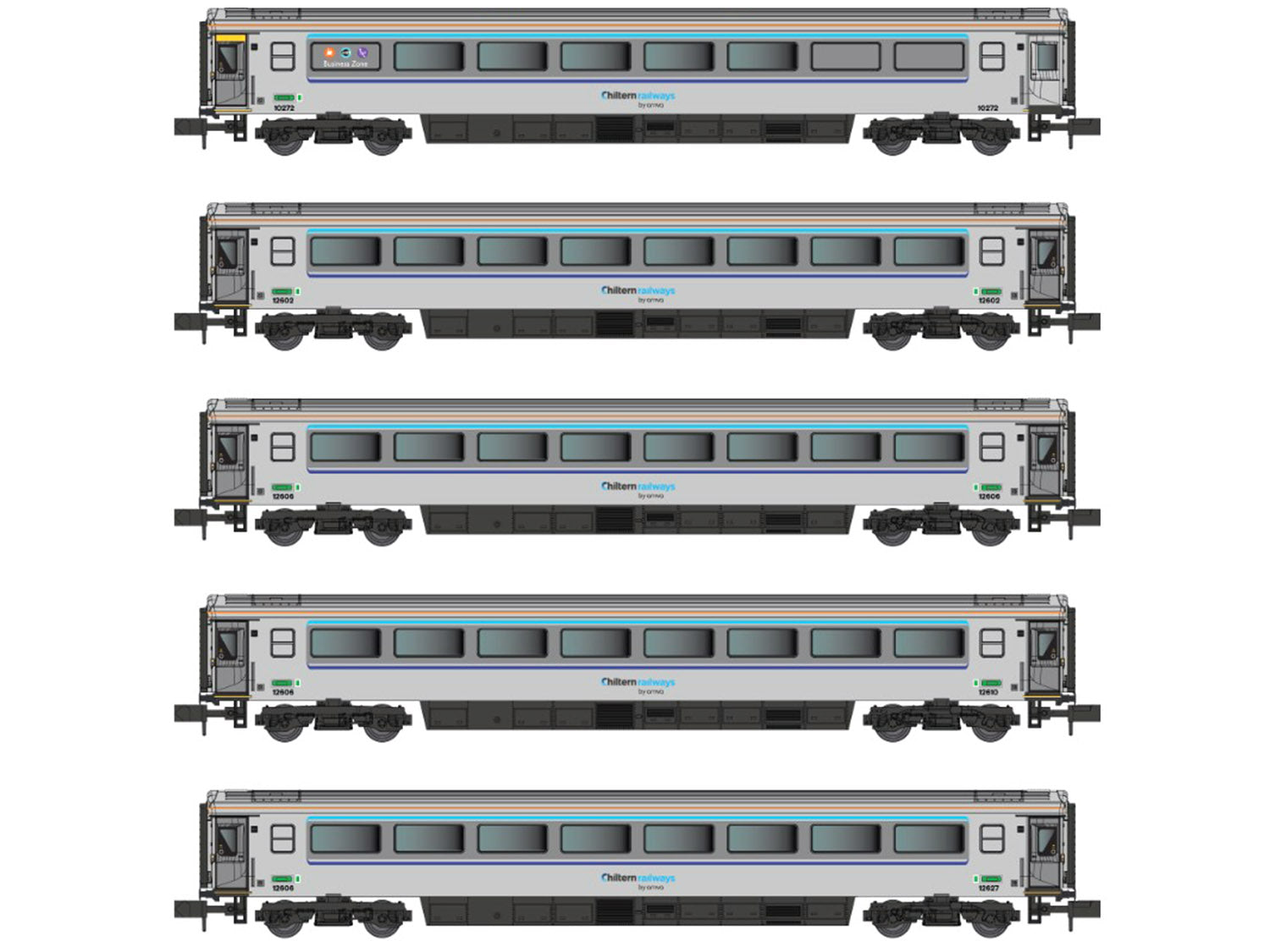 Dapol Mk3 Coach Set (5) Chiltern Railways DA2P-009-500