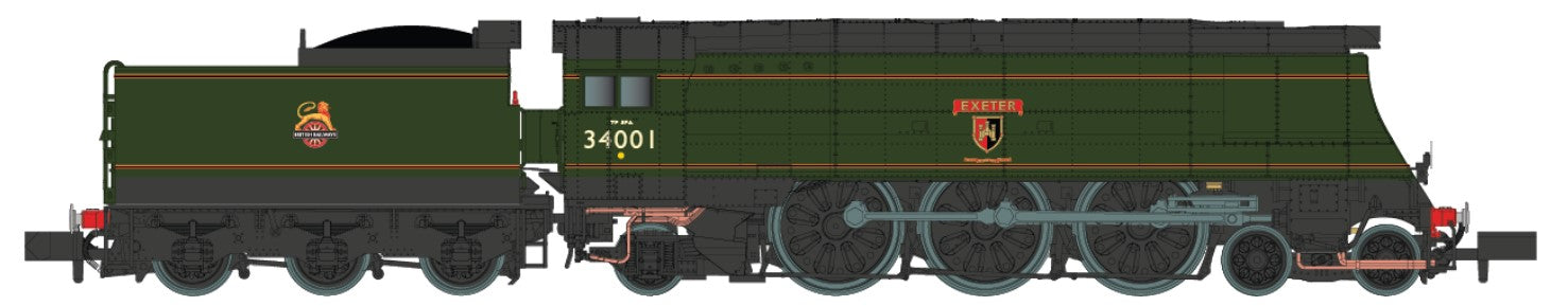 Dapol W/Country 34001 'Exeter' BR Early Green DA2S-034-006