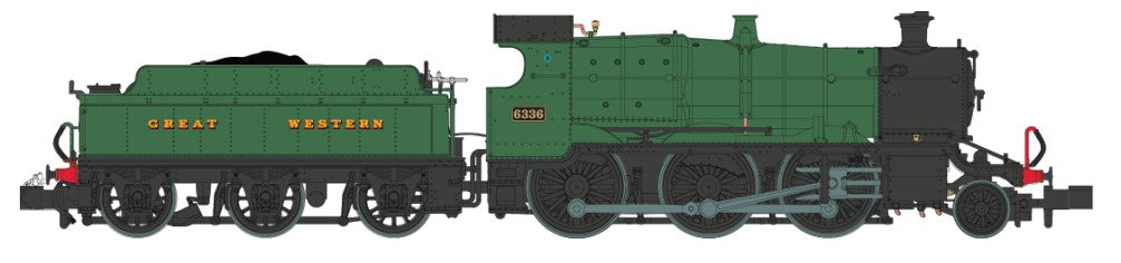 Dapol 43xx 2-6-0 Mogul 6336 Great Western Green (DCC-Fitted) DA2S-043-001D