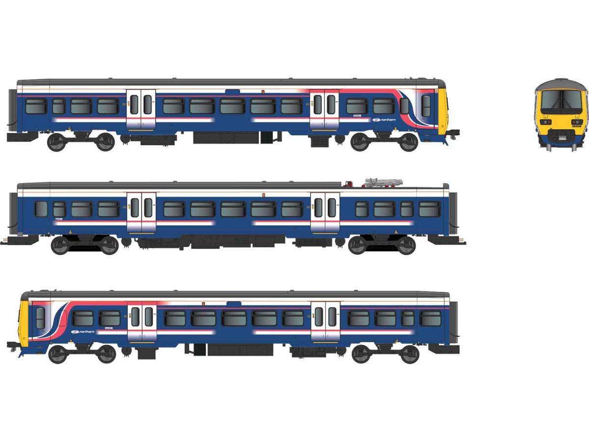 Dapol Class 323 238 3 Car EMU First North Western (DCC-Sound) DA4D-323-004S