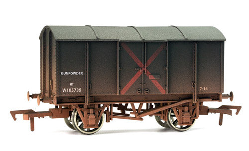 Dapol Gunpowder Van GWR W105720 Weathered DA4F-013-180