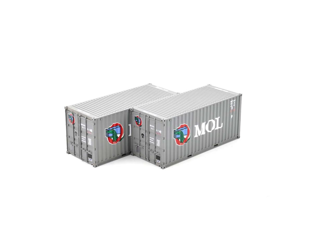 Dapol 20ft Container Pack (2) Mitsui Lines DA4F-028-053