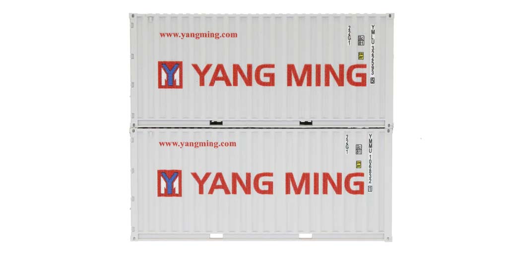 Dapol 20ft Container Set (2) Yang Ming DA4F-028-059