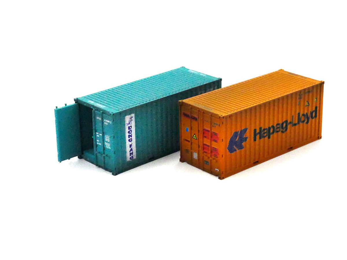 Dapol 20ft Container Set (2) Hapag Lloyd/Dong Fang Weathered DA4F-028-062