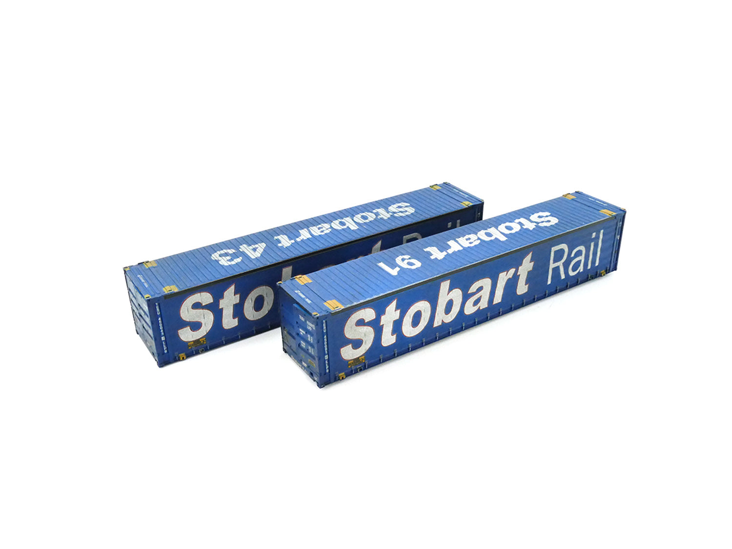 Dapol 45ft Curtain Container Set (2) Tesco Weathered DA4F-028-155