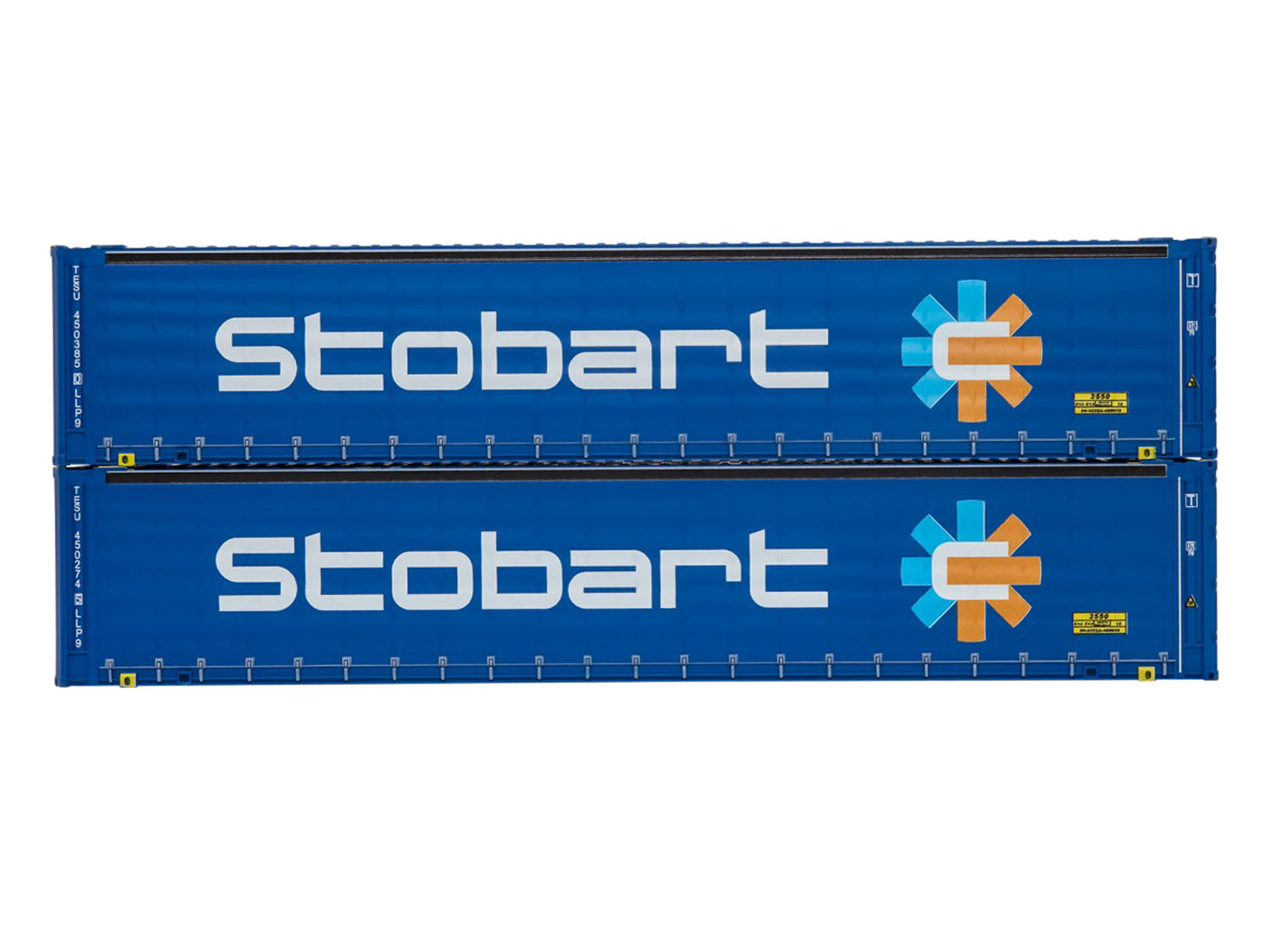 45ft Curtainside Container Set (2) Stobart