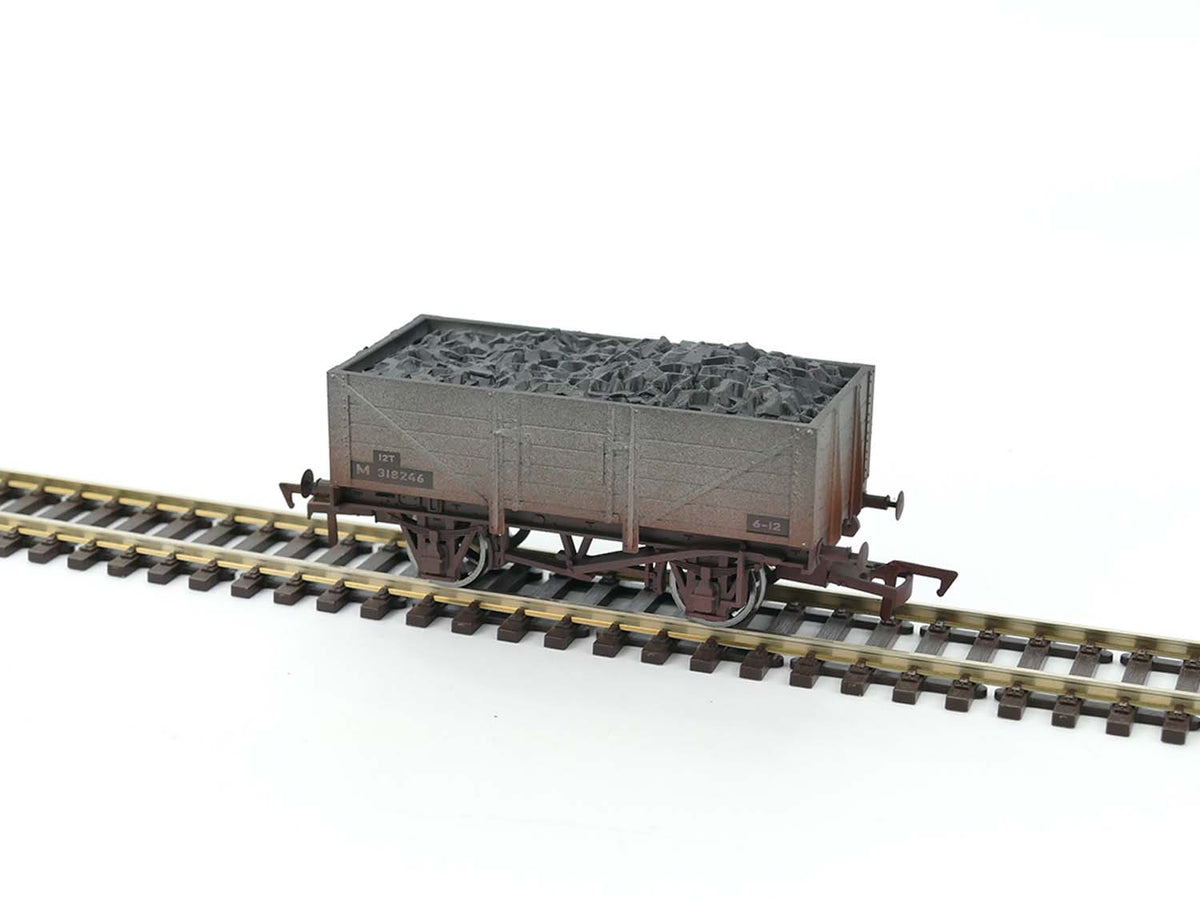 Dapol 5 Plank Wagon BR M318246 Weathered DA4F-051-054