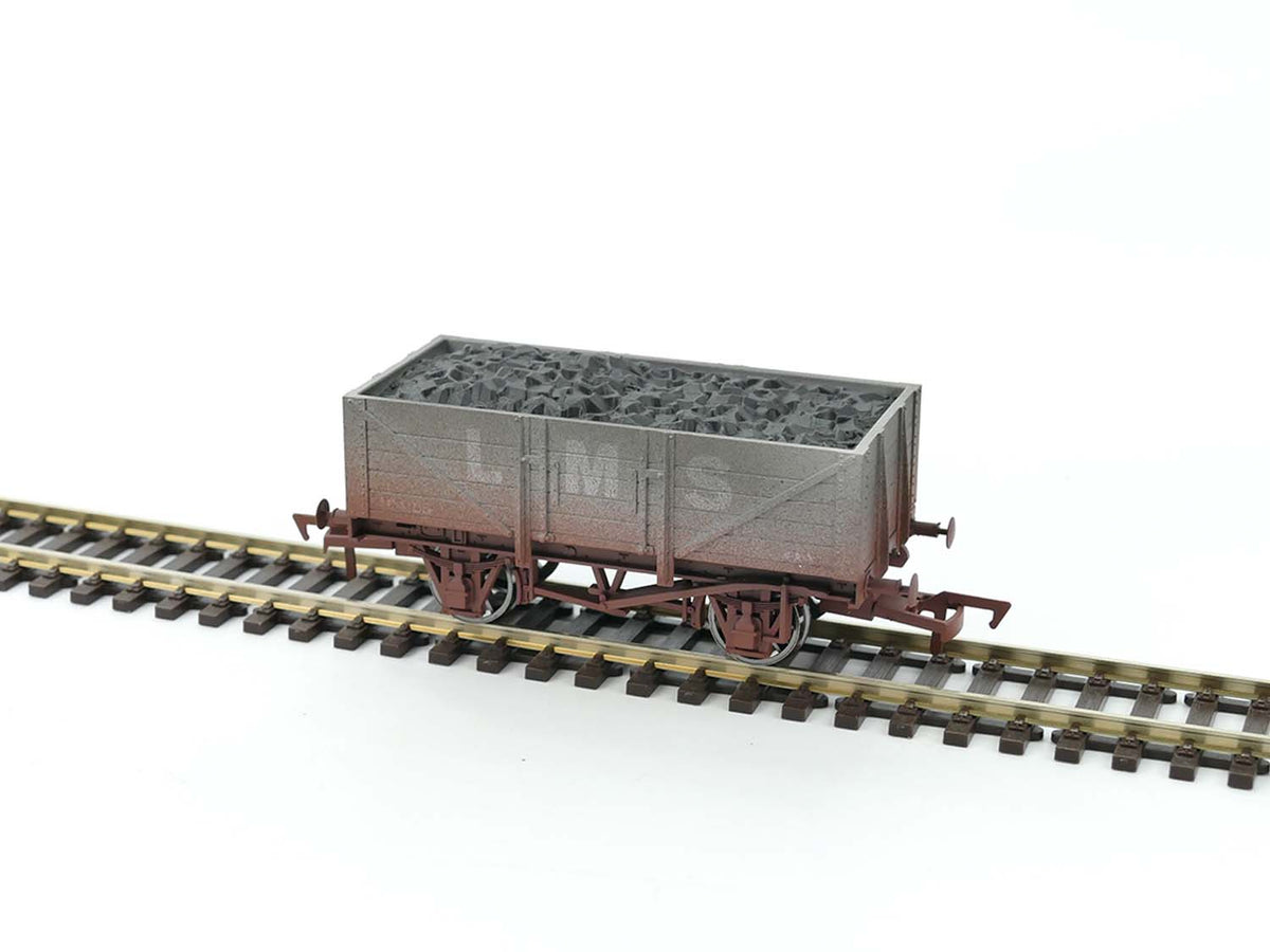 Dapol 5 Plank Wagon LMS 404105 Weathered DA4F-051-056