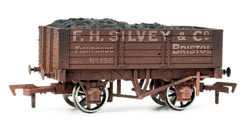 Dapol 5 Plank Wagon 9&#39; Wheelbase F H Silvey Weathered DA4F-052-008