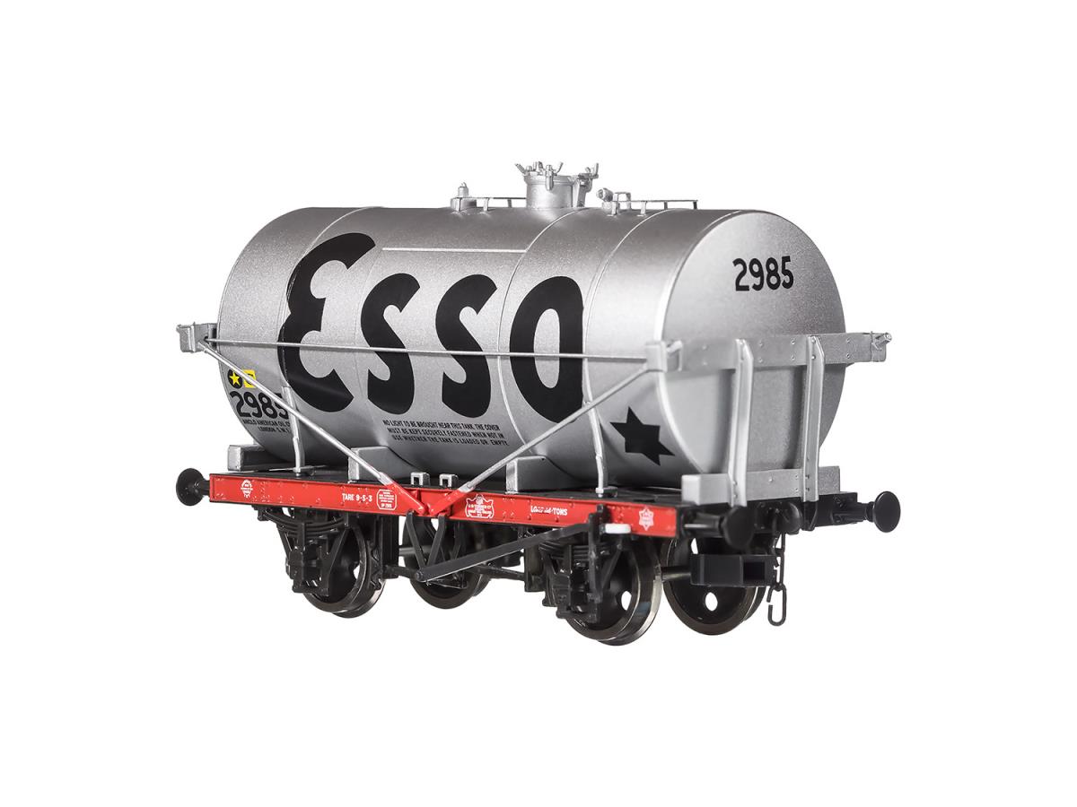 Dapol 14t Class A Tank Wagon Esso Silver 298 DA4F-058-001