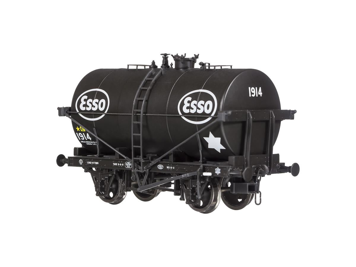 Dapol 14t Class B Tank Wagon Shell-Esso Black 1914 DA4F-059-004