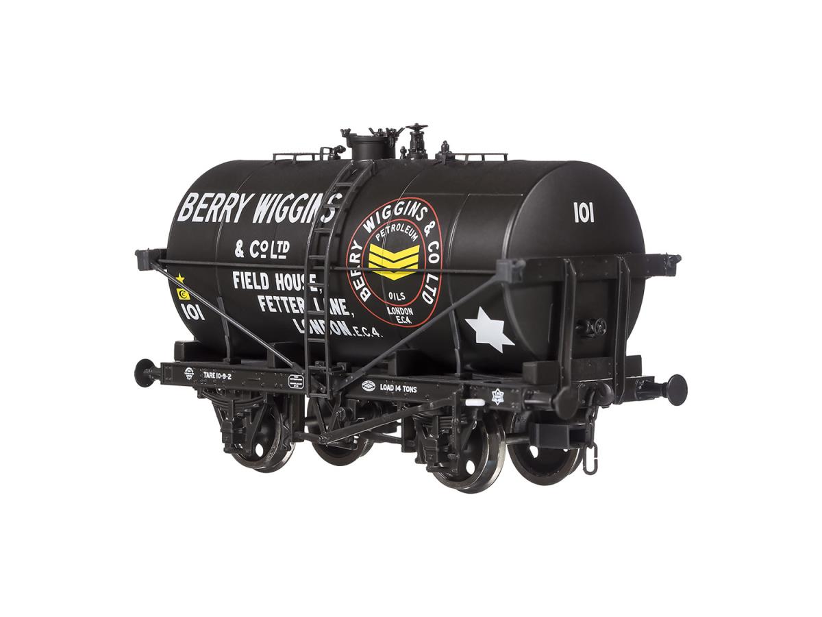 Dapol 14t Class B Tank Wagon Berry Wiggins Black 101 DA4F-059-005