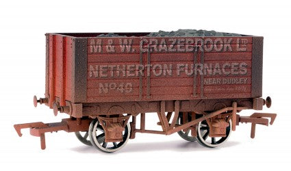 Dapol 7 Plank Wagon 9ft Wheelbase Grazebrook Weathered DA4F-072-002