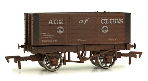 Dapol 7 Plank Wagon 9ft Wheelbase Ace of Clubs Weathered DA4F-072-006