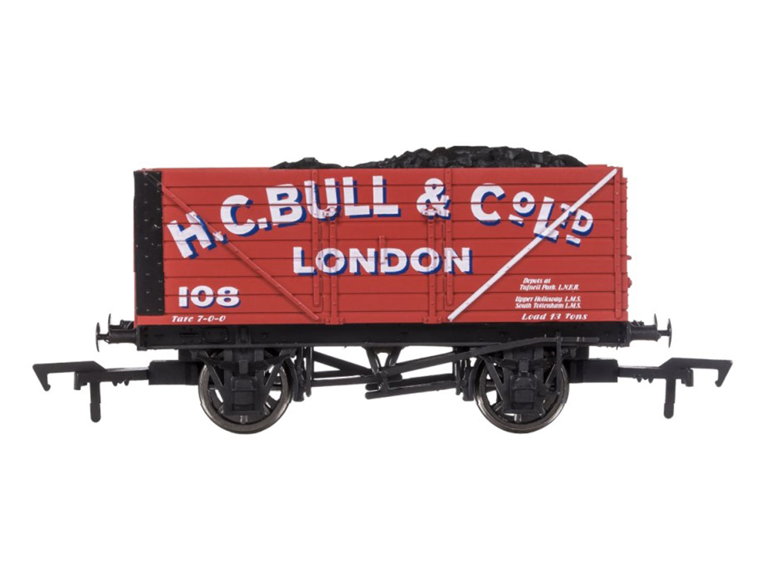 Dapol 8 Plank Wagon H C Bull 108 DA4F-080-130