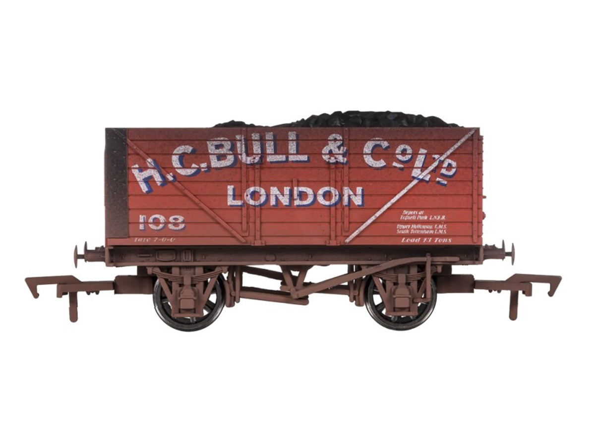 Dapol 8 Plank Wagon H C Bull 108 Weathered DA4F-080-131