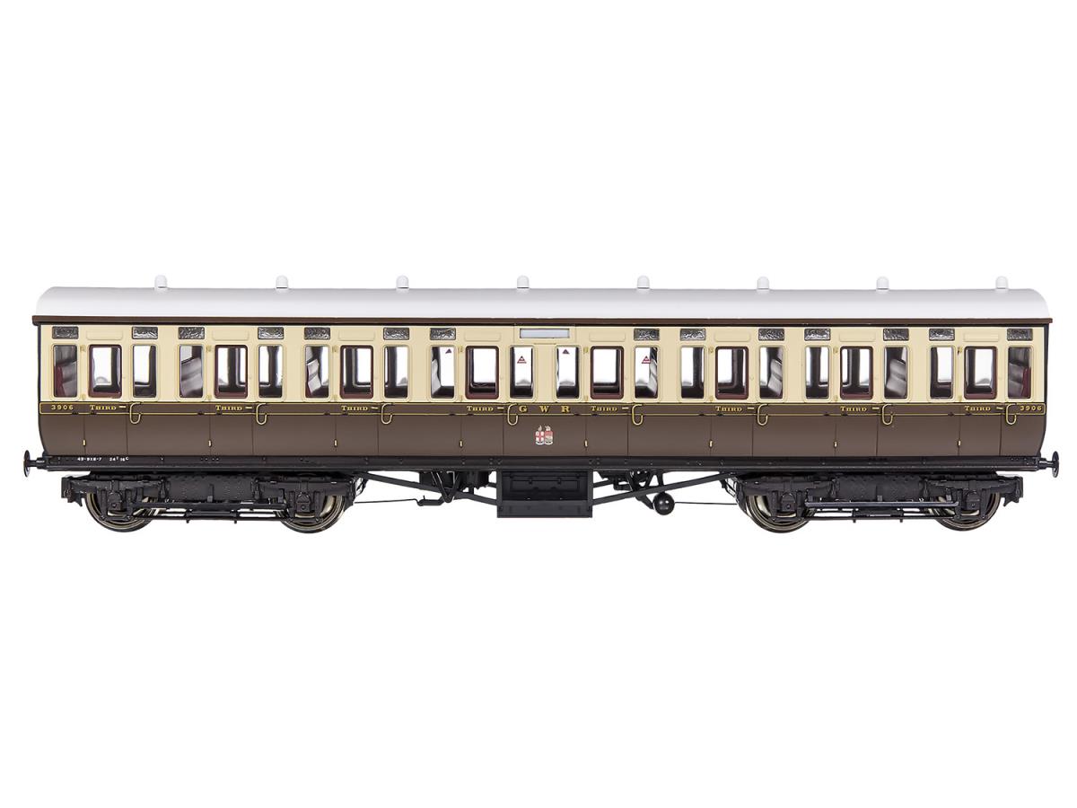 Dapol GWR Toplight Mainline City T Cty Choc/Cm All 3rd 3906 S3 DA4P-020-212