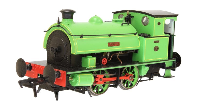 Dapol HL 0-4-0 4 &#39;Asbestos&#39; Green Lined Yellow DA4S-024-001