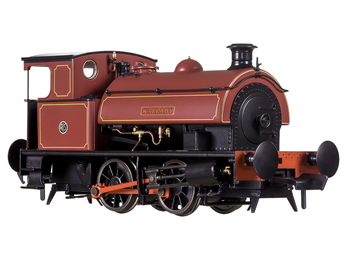 Dapol HL 0-4-0 &#39;Wallaby&#39; Australian Iron &amp; Steel Co. Lined Maroon DA4S-024-009