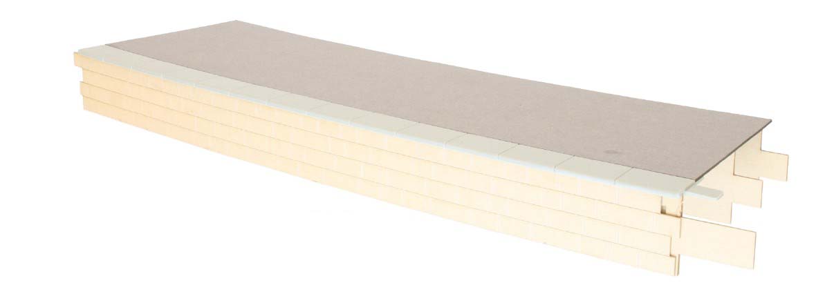 Dapol Kits Kitmaster Genesis Platform Convex Curve Stone/Tarmac DA7B-000-003