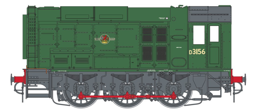 Dapol Class 08 D3156 BR Late Green DA7D-008-018