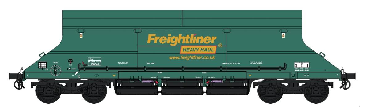 Dapol HIA Limestone Hopper Freightliner Heavy Haul Green 369008 DA7F-026-001