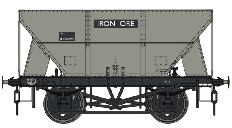 Dapol 24t Steel Hopper BR Grey B436275 Rutland DA7F-033-002