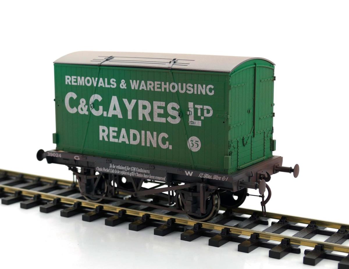 Dapol Conflat & Container C & G Ayres 35 Weathered DA7F-037-012W