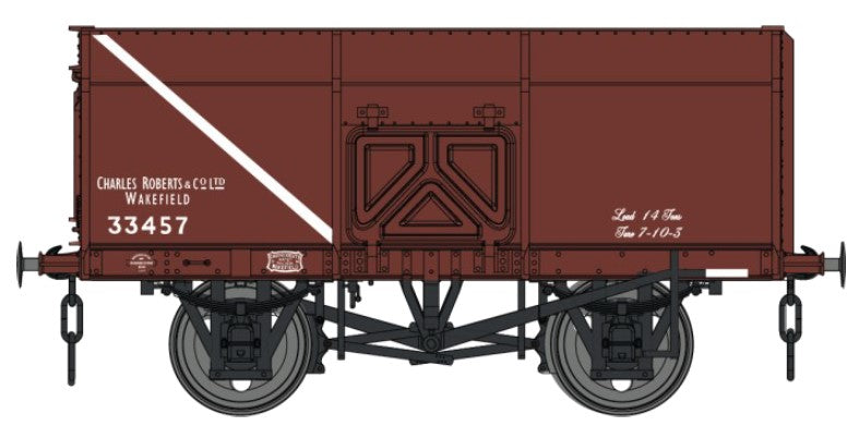 Dapol 14t Slope Sided Mineral Wagon Bauxite C Roberts 33457 DA7F-041-002