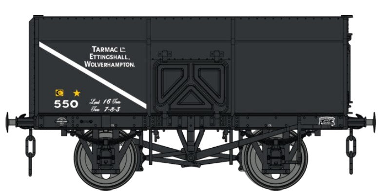 Dapol 14t Slope Sided Mineral Wagon Black Tarmac 550 DA7F-041-006