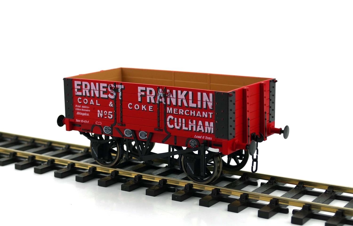 Dapol 5 Plank Wagon 9ft Wheelbase Ernest Franklin 5 DA7F-052-007