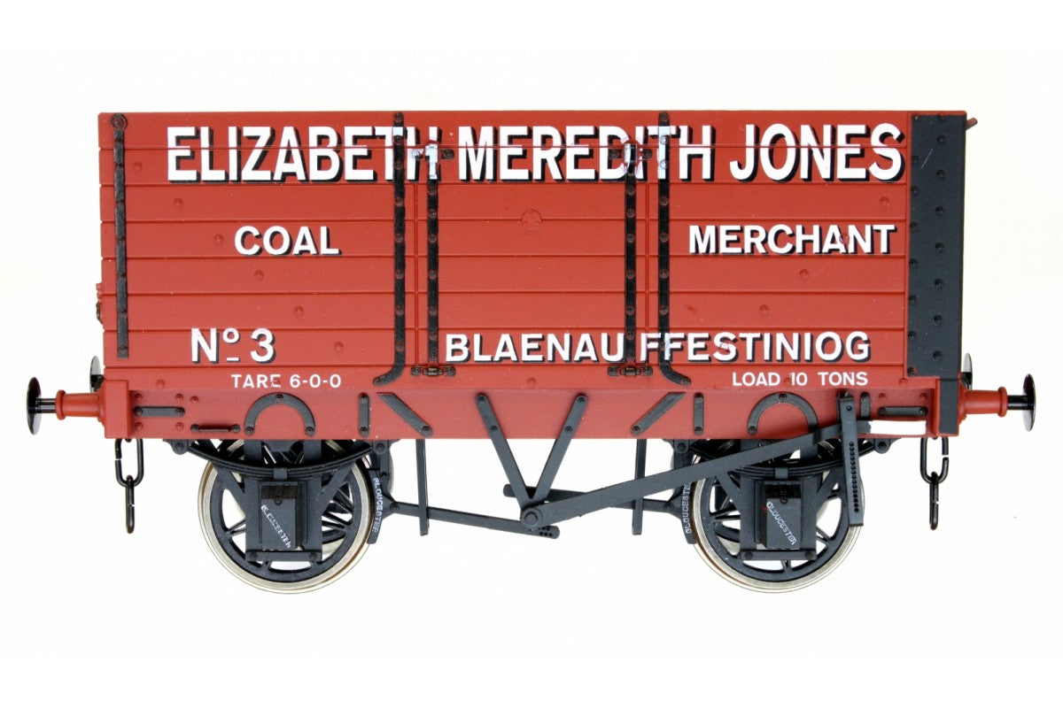 Dapol 7 Plank Wagon 9&#39; Wheelbase Elizabeth Jones No.3 DA7F-073-009