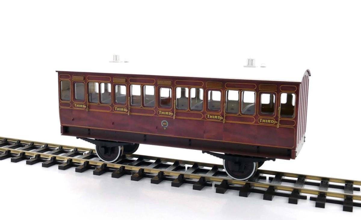 Dapol Stroudley 4whl Suburban 3rd 861 Mahogany Lit DA7P-020-100L