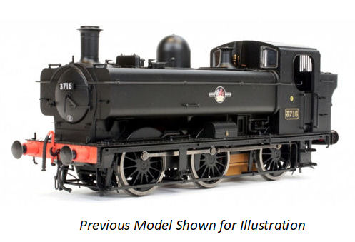 Dapol 57xx Pannier BR Late Black Unnumbered (DCC-Sound) DA7S-007-021US