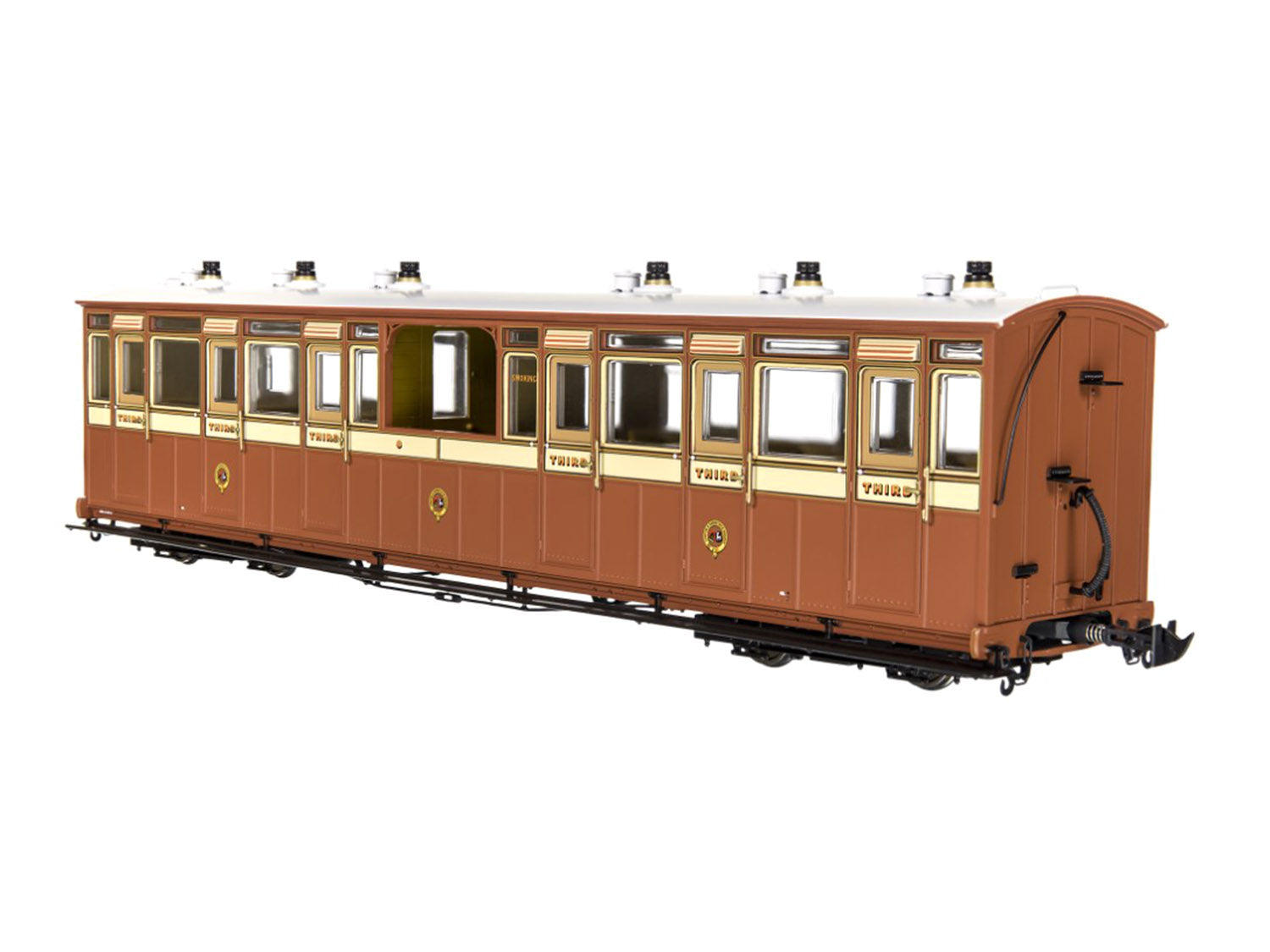 Lionheart L&B Open 3rd Coach No.8 1897-1901 (DCC-Fitted) DALHT-7NP-009D