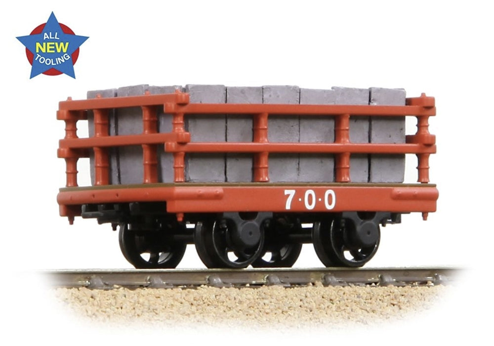 Narrow Gauge Dinorwic Slate Wagon With Sides Red [Wl] 73-028