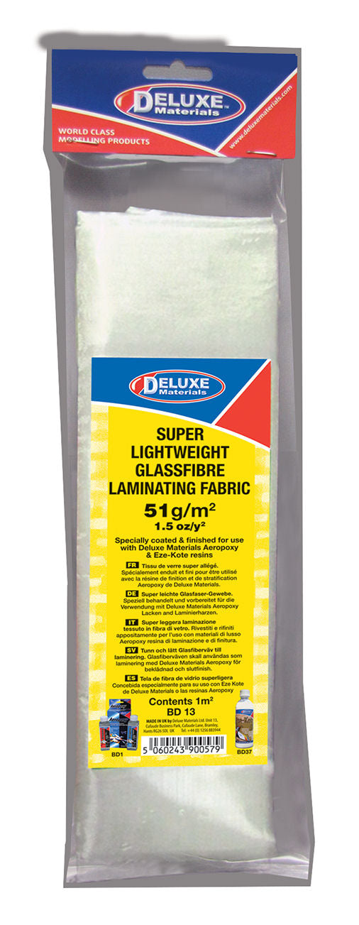 Deluxe Materials Super Lightweight Fibreglass Cloth 51g/sq m DLBD-13