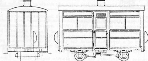 Dundas Models Single Compartment 4 Wheel Coach Kit DM28