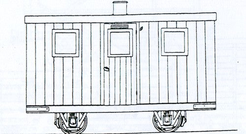 Dundas Models Festiniog Railway Quarrymans Coach Kit DM45