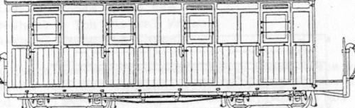 Dundas Models Festiniog Style 4 Compartment Planked Comp. Bogie Coach Kit DM61