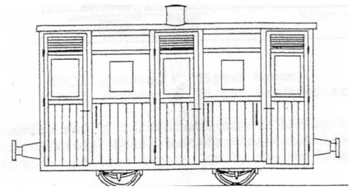 Dundas Models Festiniog and Blaenau Style Planked 4 Wheel 3rd Coach Kit DM62