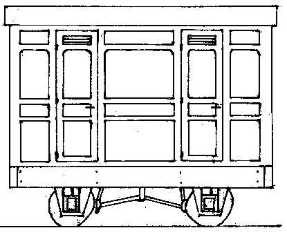 Dundas Models Freelance Panelled 4 Wheel 3rd 2 Compartment Coach Kit DM75